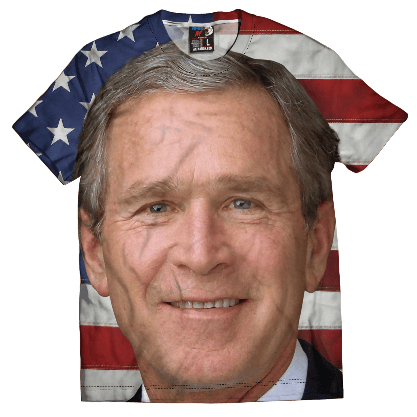 Dye-Sub T-Shirt / SMALL George Bush Face