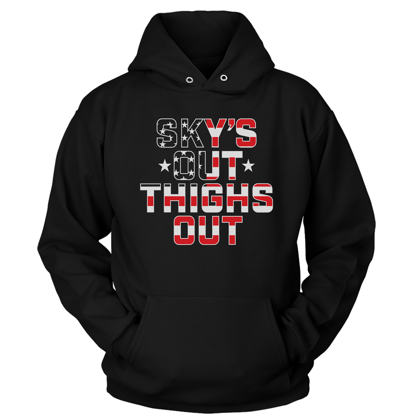 T-shirt Unisex Hoodie / Black / S Sky’s Out, Thighs Out (Ladies)