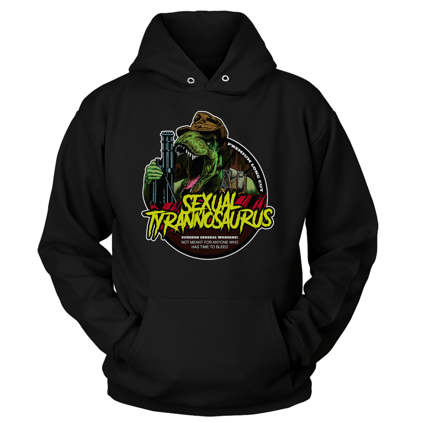 T-shirt Unisex Hoodie / Black / S Tyrannosaurus