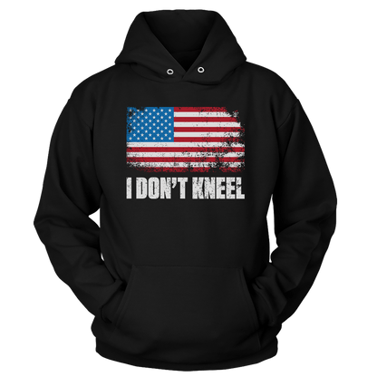 T-shirt Unisex Hoodie / Black / 5XL I Don't Kneel