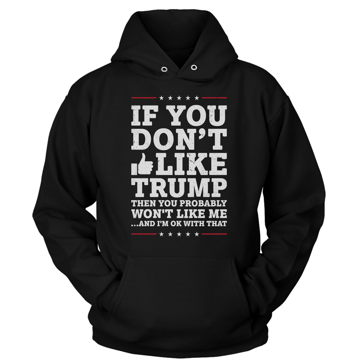 T-shirt Unisex Hoodie / Black / S Like Trump (Ladies)