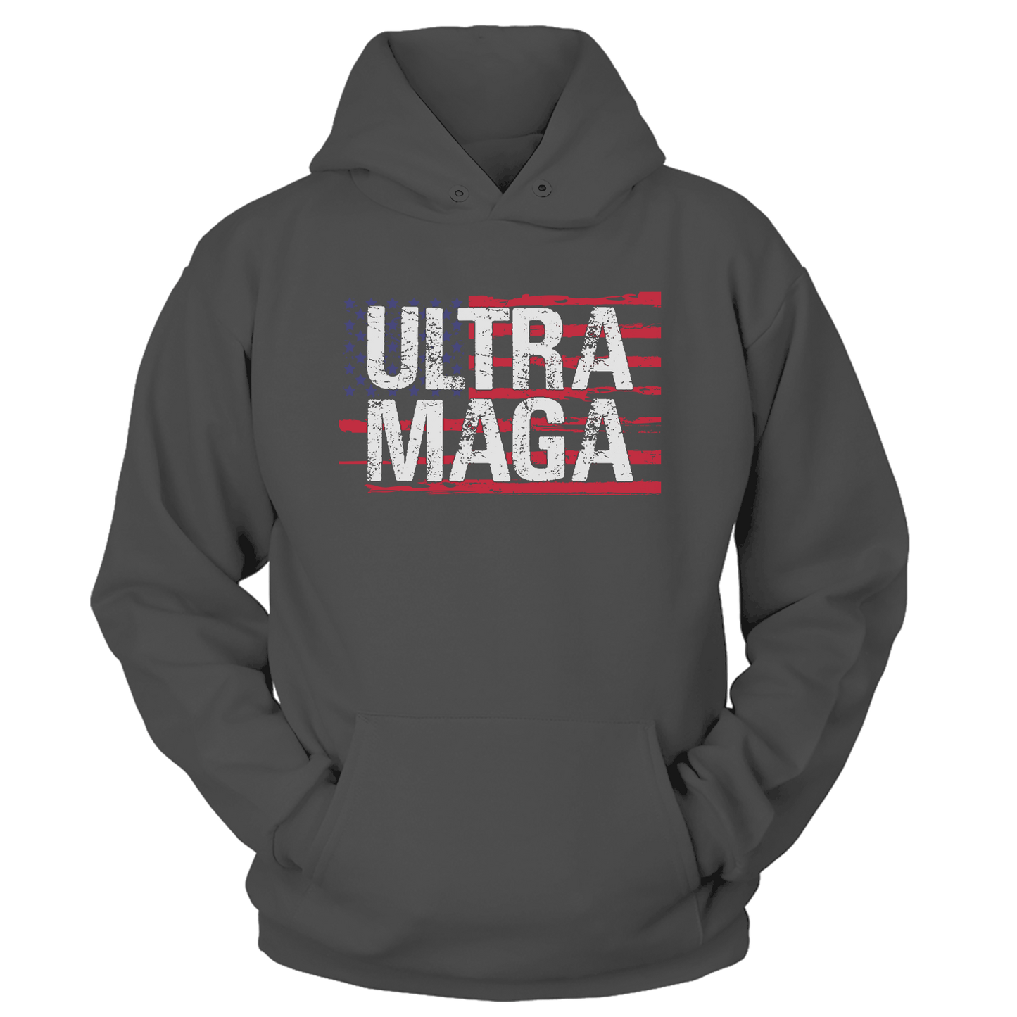 T-shirt Unisex Hoodie / Dark Gray / S Ultra MAGA (Ladies)