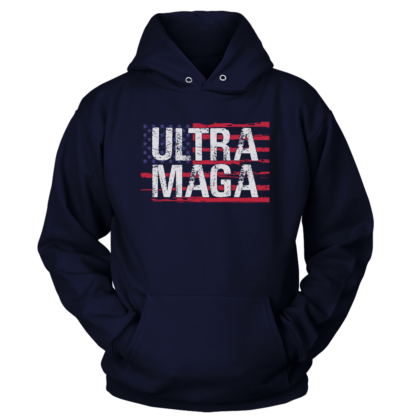 T-shirt Unisex Hoodie / Navy / S Ultra MAGA (Ladies)