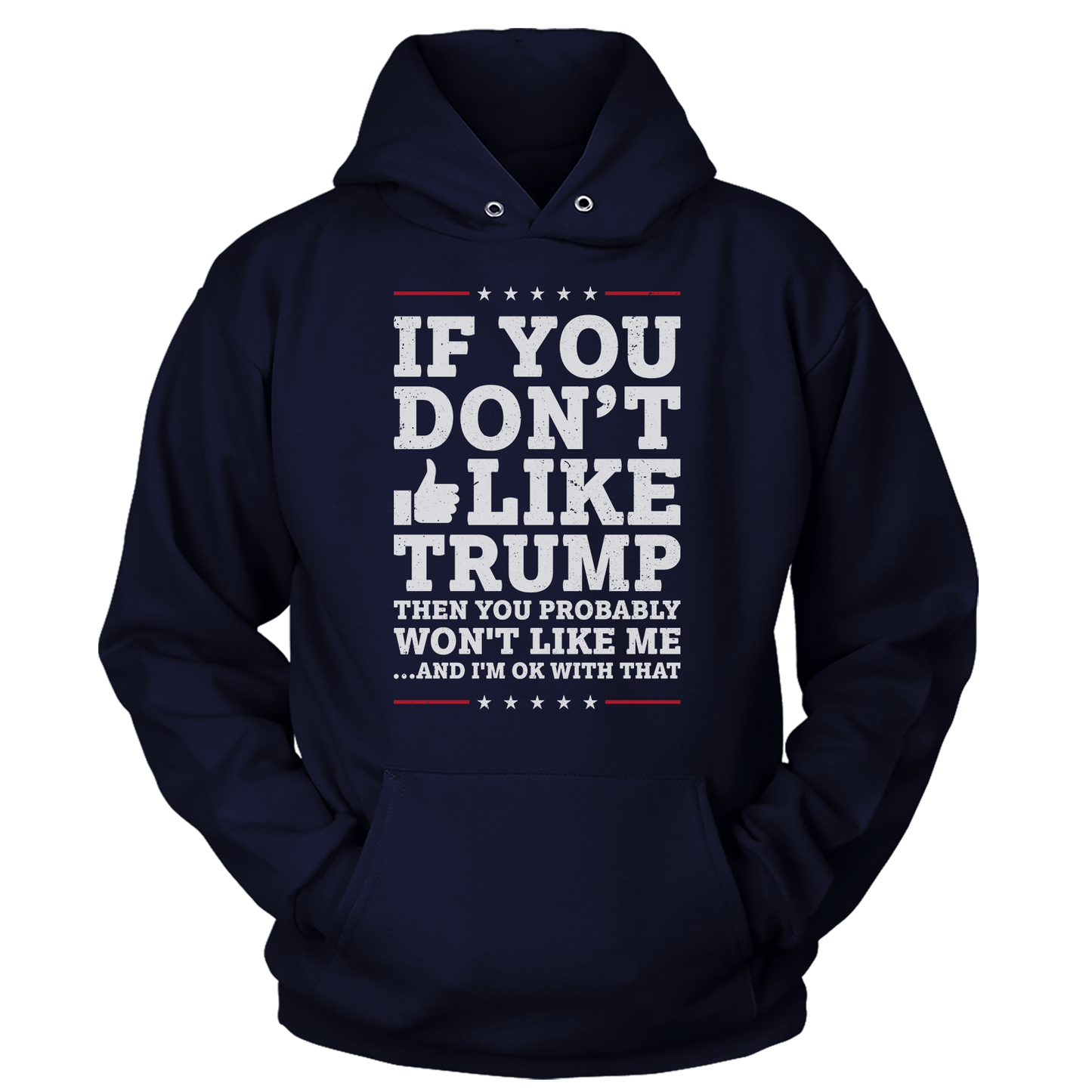 T-shirt Unisex Hoodie / Navy / S Like Trump (Ladies)