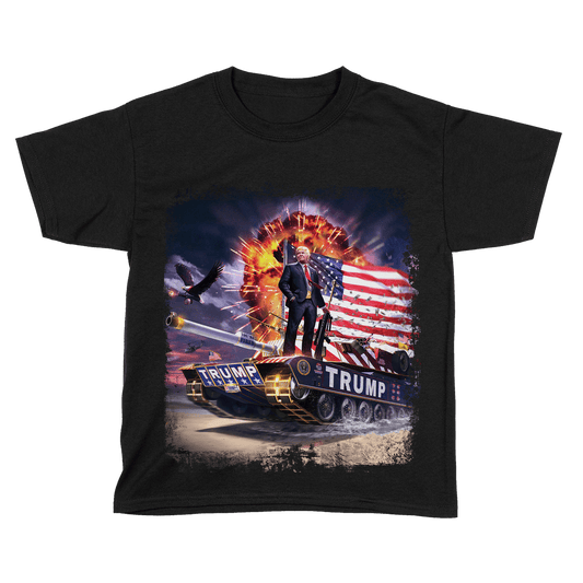 T-shirt Premium Youth Shirt / Black / YXS Trump Tank - Kids