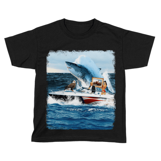 T-shirt Premium Youth Shirt / Black / YXS Trump Speedboat - Kids