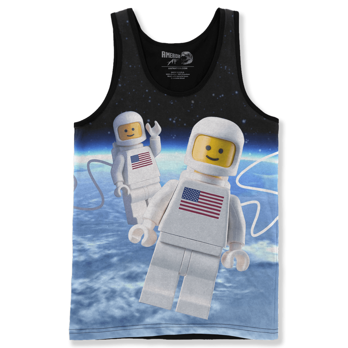 Dye-Sub Tank Top / SMALL Lego Independence Day