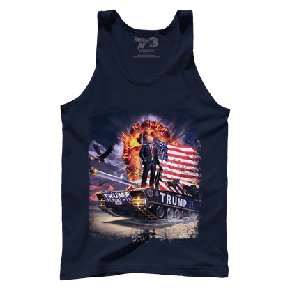 Dye-Sub Premium Mens Tank / Navy / S Trump Tank (Zoom)