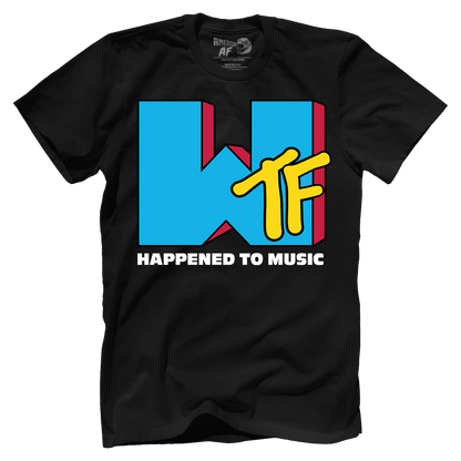 T-shirt Premium Mens Shirt / Black / XS WTF Happened To Music