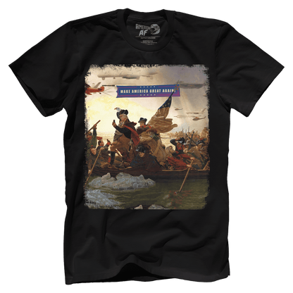 Dye-Sub Premium Mens Shirt / Black / XS Trump Crossing Delaware