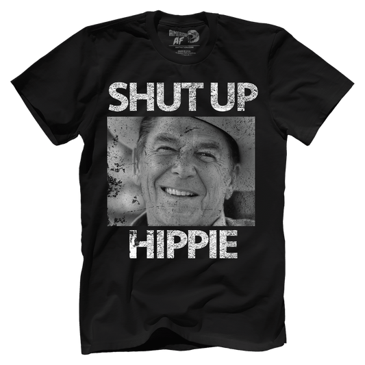 T-Shirt Premium Men's T / Black / S Shut Up Hippie T-Shirt