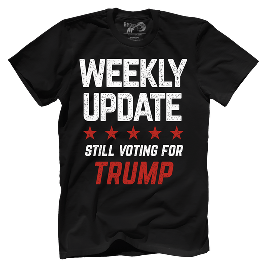 T-shirt Premium Mens Shirt / Black / XS Weekly Update - Still Voting For Trump