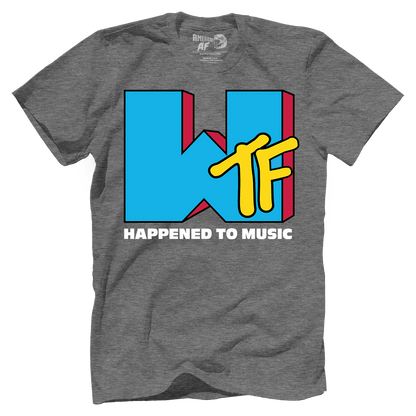 T-shirt Premium Mens Shirt / Heather Gray / XS WTF Happened To Music