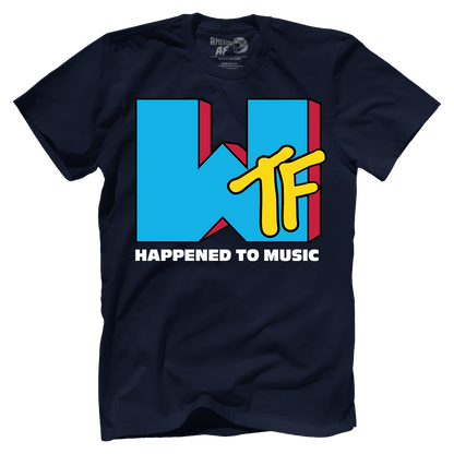 T-shirt Premium Mens Shirt / Navy / XS WTF Happened To Music