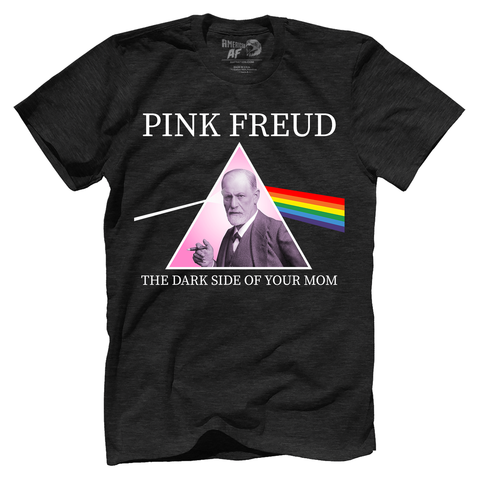 T-shirt Pink Freud - Dark Side of Your Mom (parody)