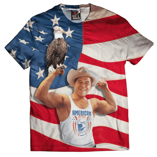 Dye-Sub T-Shirt / SMALL Ronald Reagan Buff