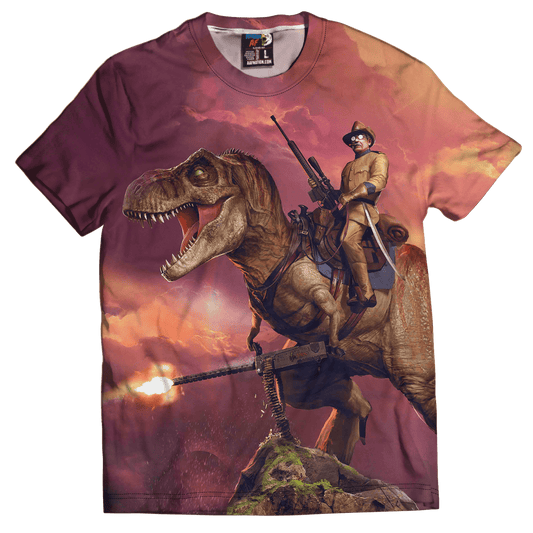 Dye-Sub T-Shirt / SMALL Teddy T Rex (Zoom)