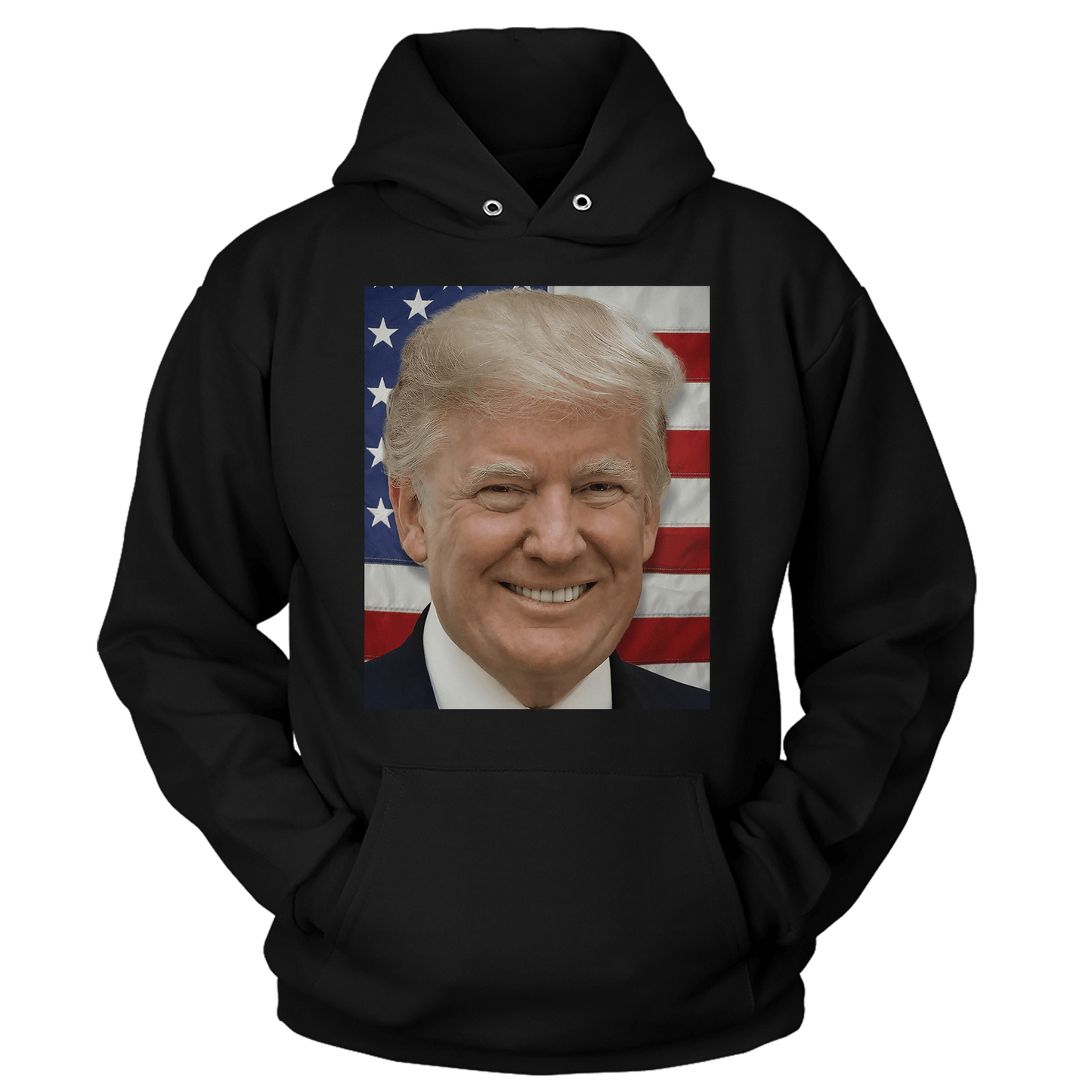 T-shirt Unisex Hoodie / Black / S Donald Trump's Face V1 (Ladies)