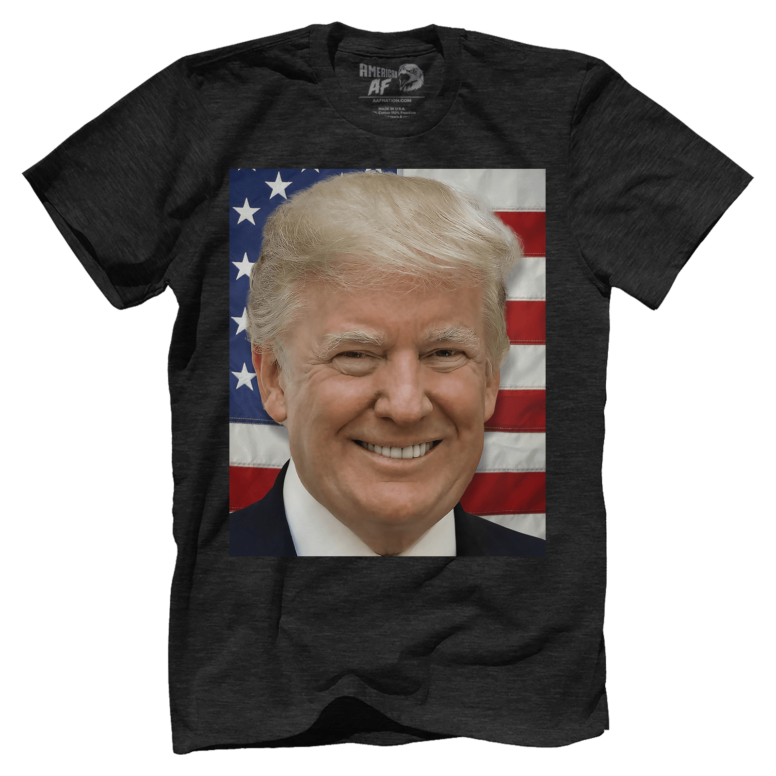 Dye-Sub Premium Mens Triblend Shirt / Black / S Donald Trump's Face V1