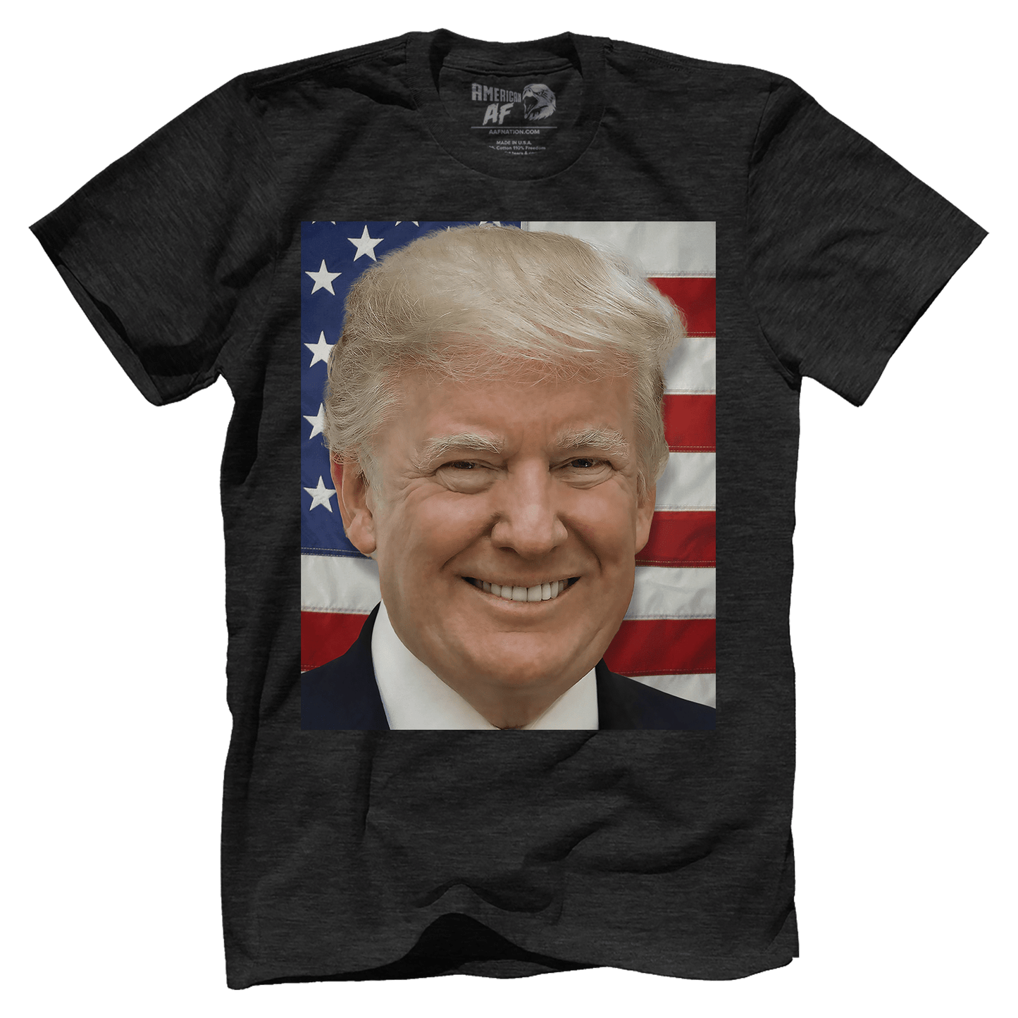 Dye-Sub Premium Mens Triblend Shirt / Black / S Donald Trump's Face V1