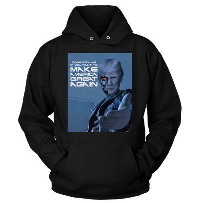 Dye-Sub Unisex Hoodie / Black / S Want to MAGA