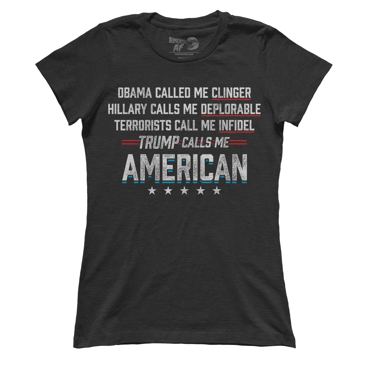 T-shirt Premium Ladies Tee / Black / S Calls Me American (Ladies)