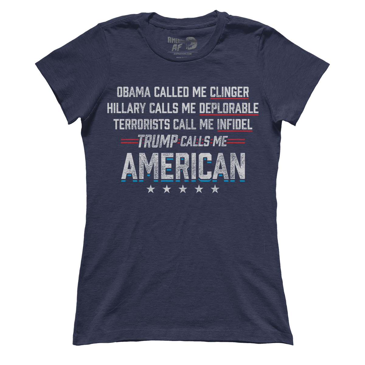 T-shirt Premium Ladies Tee / Navy / S Calls Me American (Ladies)