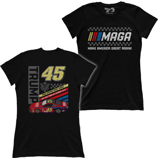 T-shirt Premium Ladies Tee / Black / S MAGA NASCAR (Ladies)