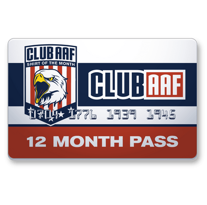 12 Month Gift Membership Club AAF Shirt of the Month: 12 Month Gift Pass