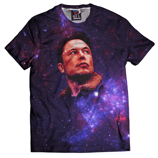 Shirt Unisex AOP T-shirt / 3XL Elon Musk: Outer Space
