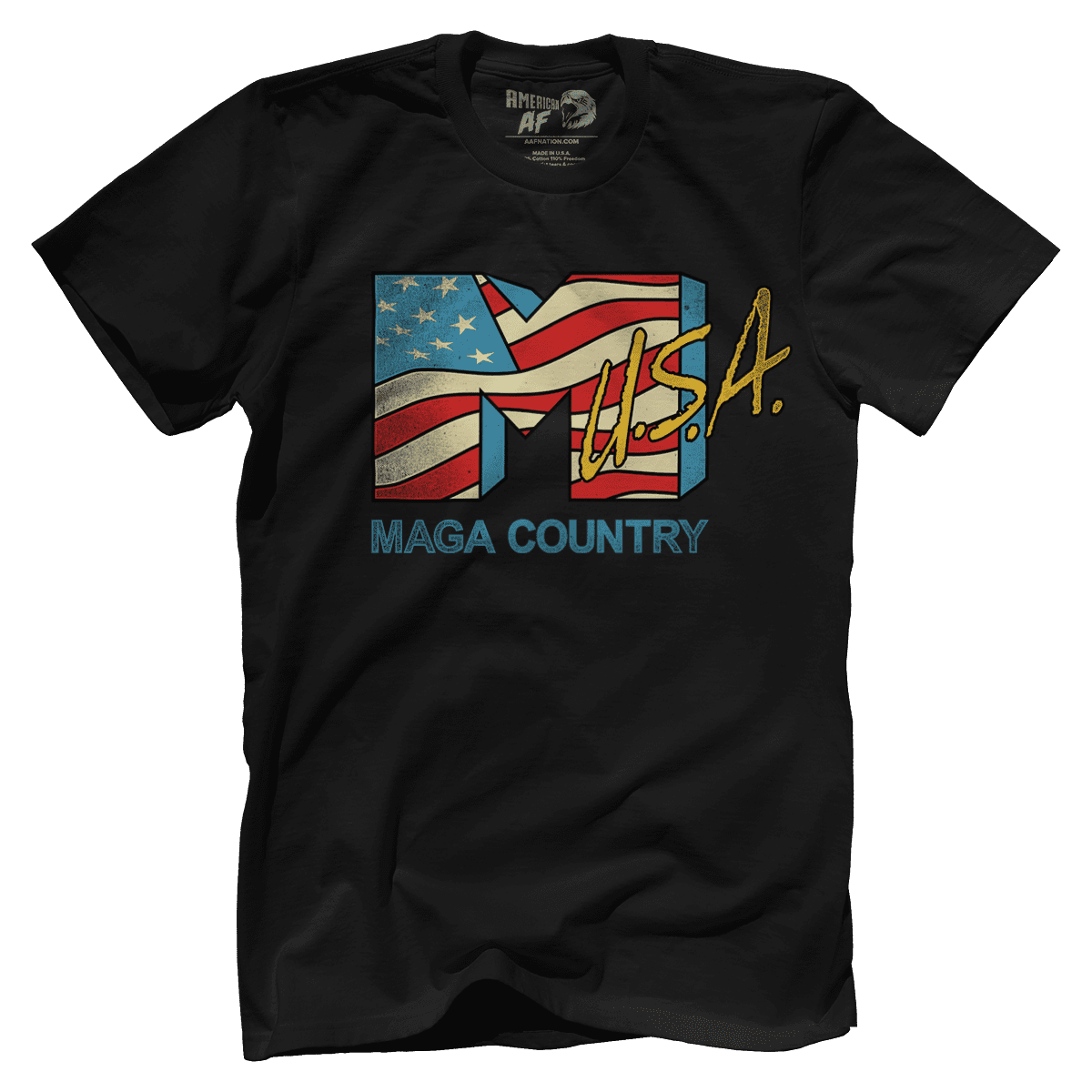 T-shirt Premium Mens Shirt / Black / 5XL MAGA Country