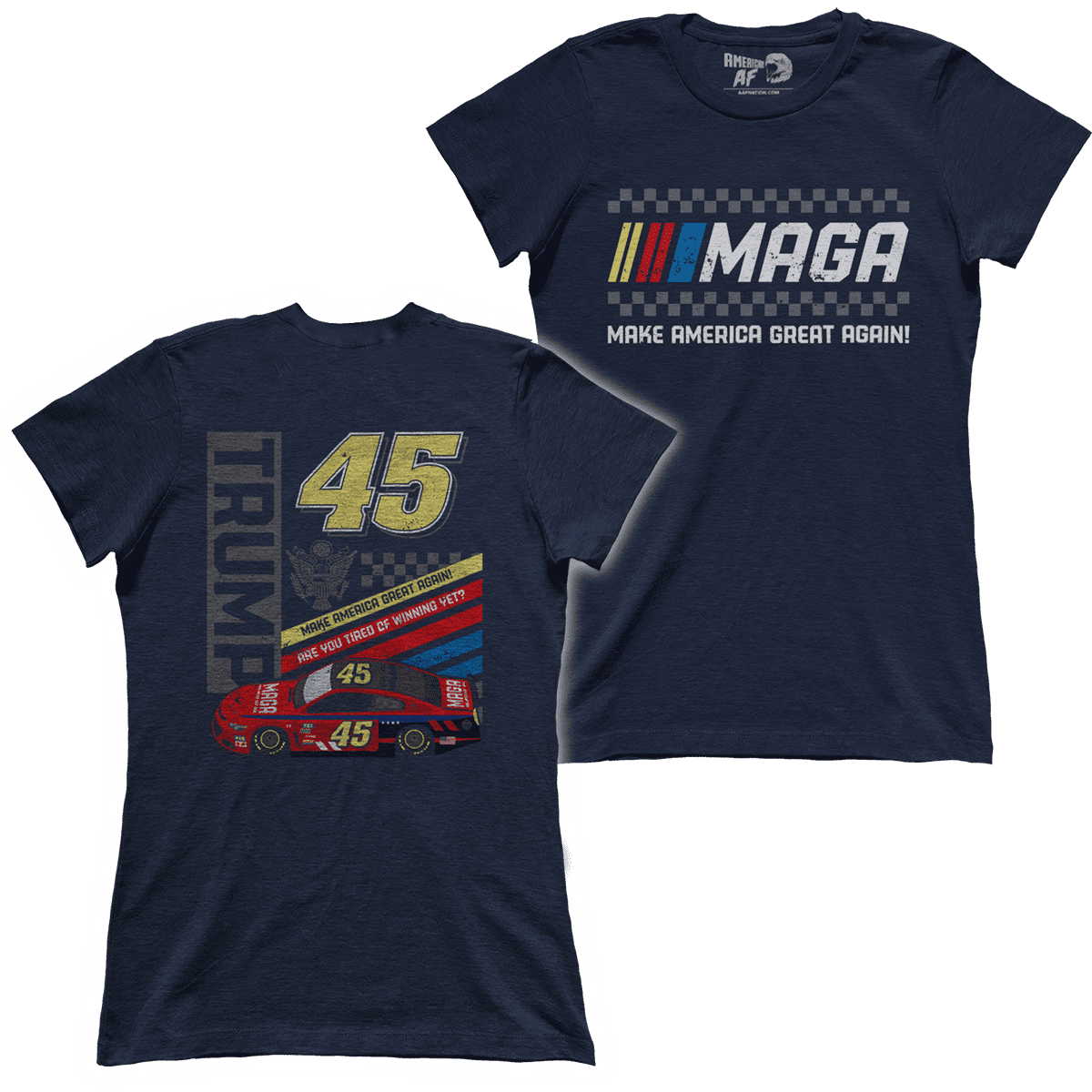 T-shirt Premium Ladies Tee / Navy / S MAGA NASCAR (Ladies)