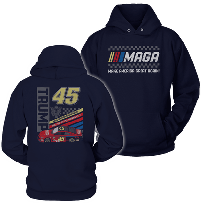 T-shirt Unisex Hoodie / Navy / S MAGA NASCAR