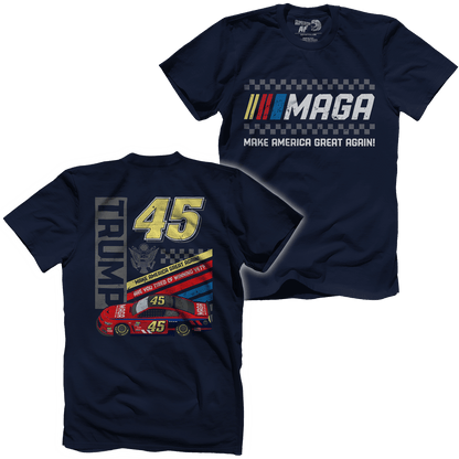 T-shirt Premium Mens Shirt / Navy / XS MAGA NASCAR