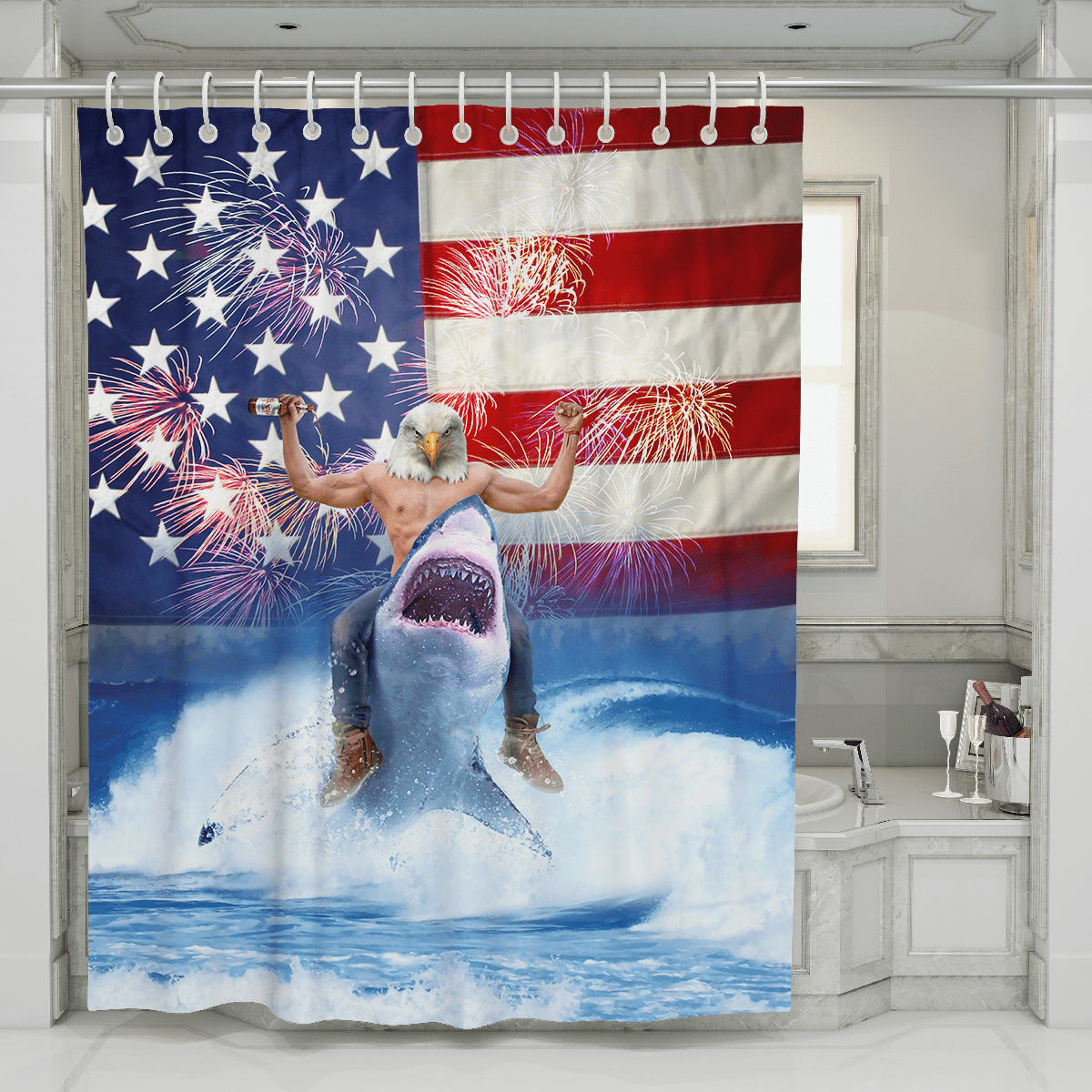 Philadelphia Eagles Shower Curtain for Sale by AhaClothes