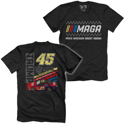 T-shirt Premium Mens Triblend Shirt / Black / S MAGA NASCAR