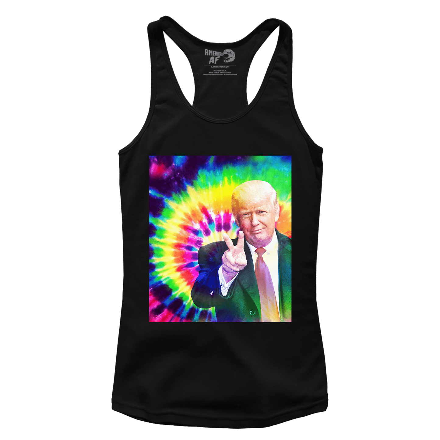 T-shirt Premium Ladies Racerback Tank / Black / XS Trump Tie Dye (Ladies)