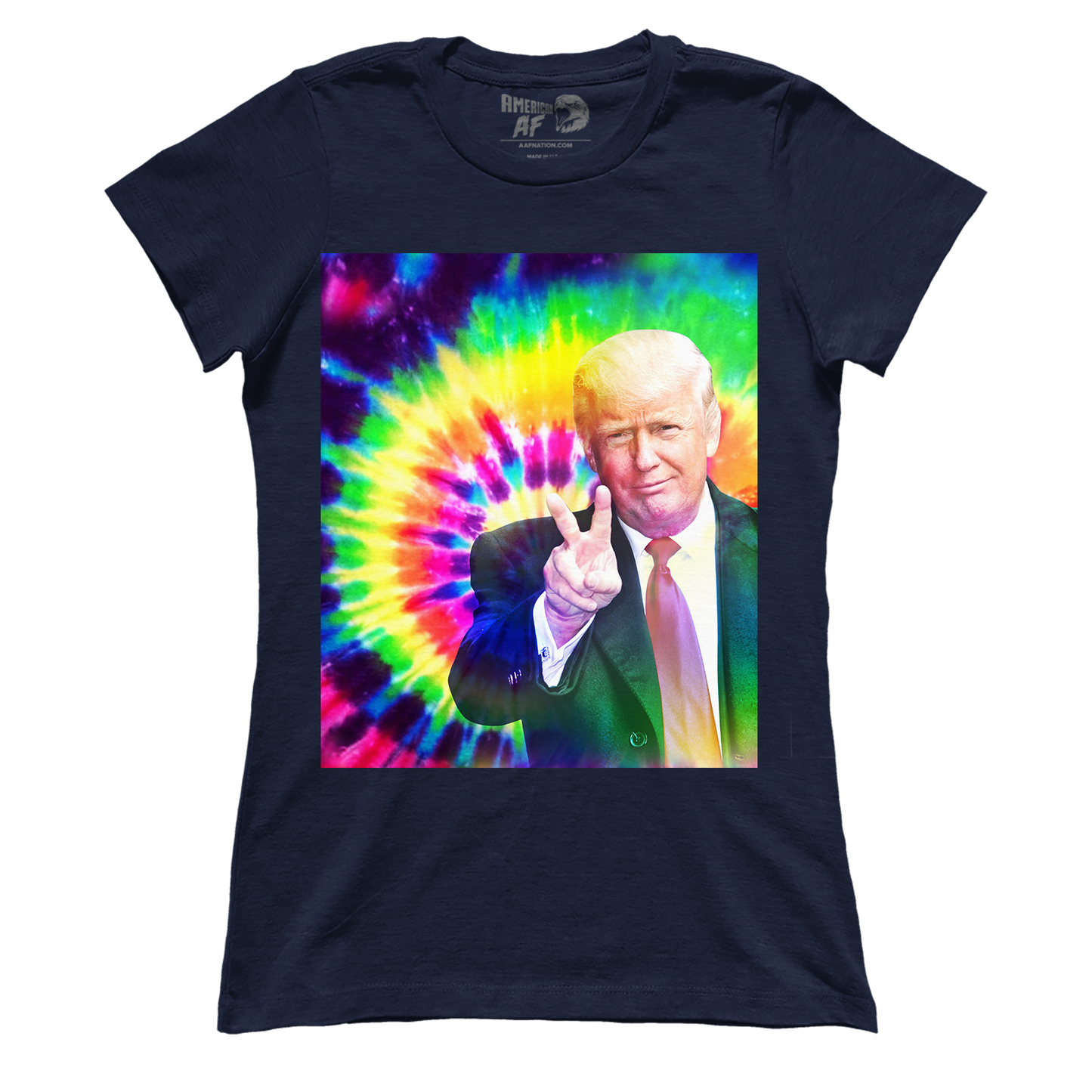 T-shirt Premium Ladies Tee / Navy / S Trump Tie Dye (Ladies)