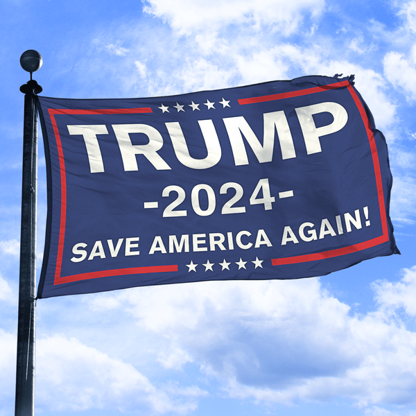 Trump 2024 - Save America Again! - Flag | American AF - AAF Nation