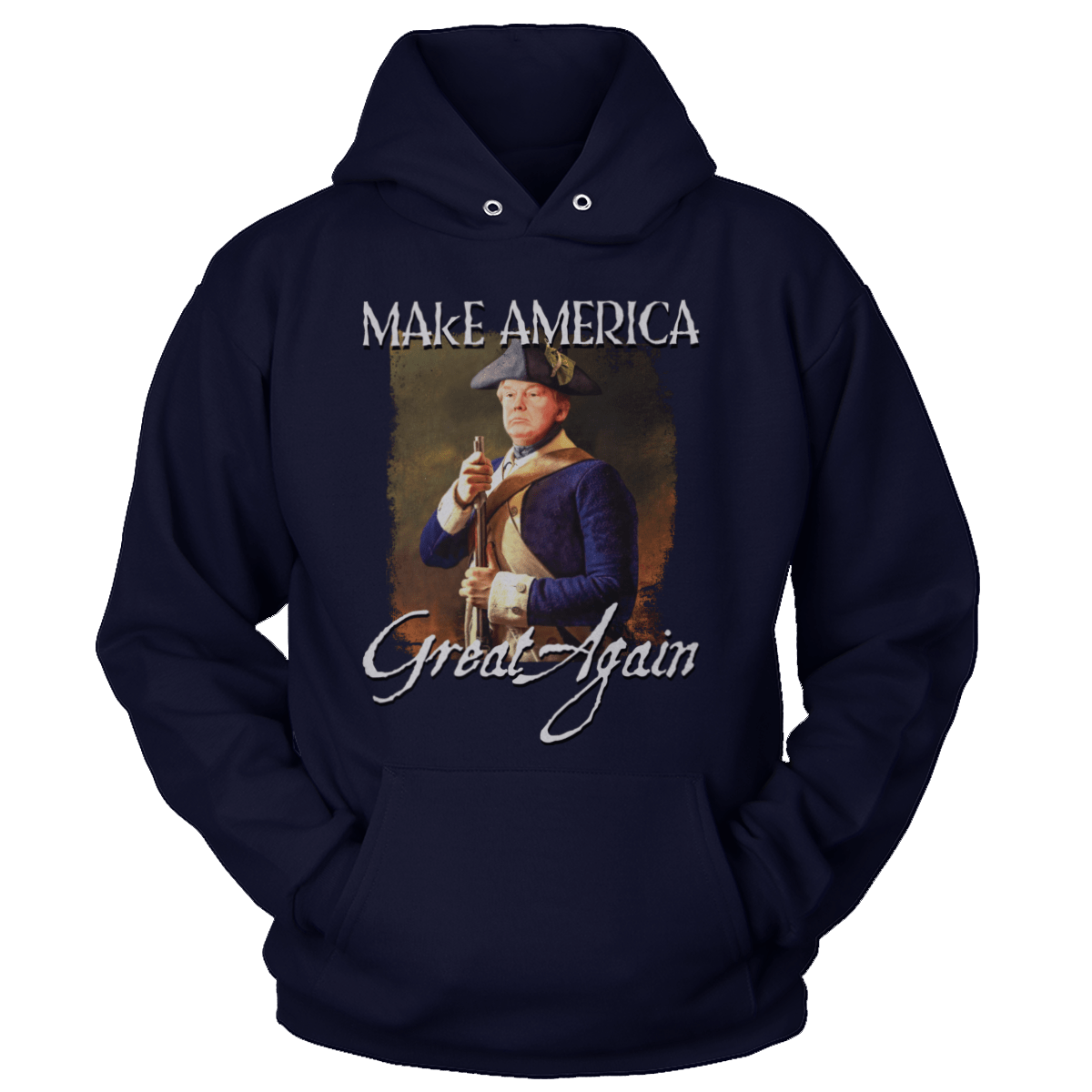 T-shirt Unisex Hoodie / Navy / S Revolutionary Trump V2 (Ladies)