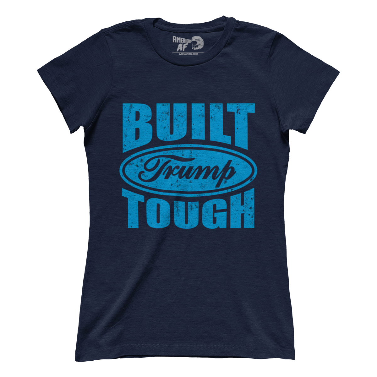 T-shirt Premium Ladies Tee / Navy / S Built Trump Tough (Ladies)