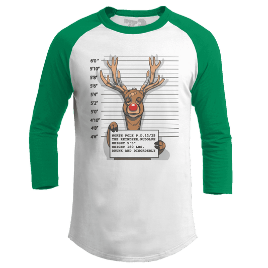 Raglan Raglan / White/Kelly Green / S Reindeer Arrest