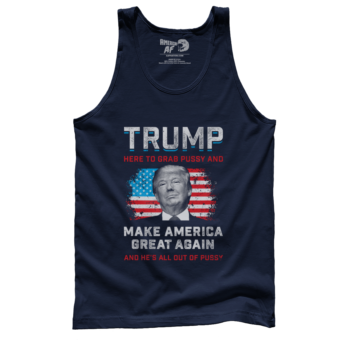 T-shirt Premium Mens Tank / Navy / S Out of Pussy