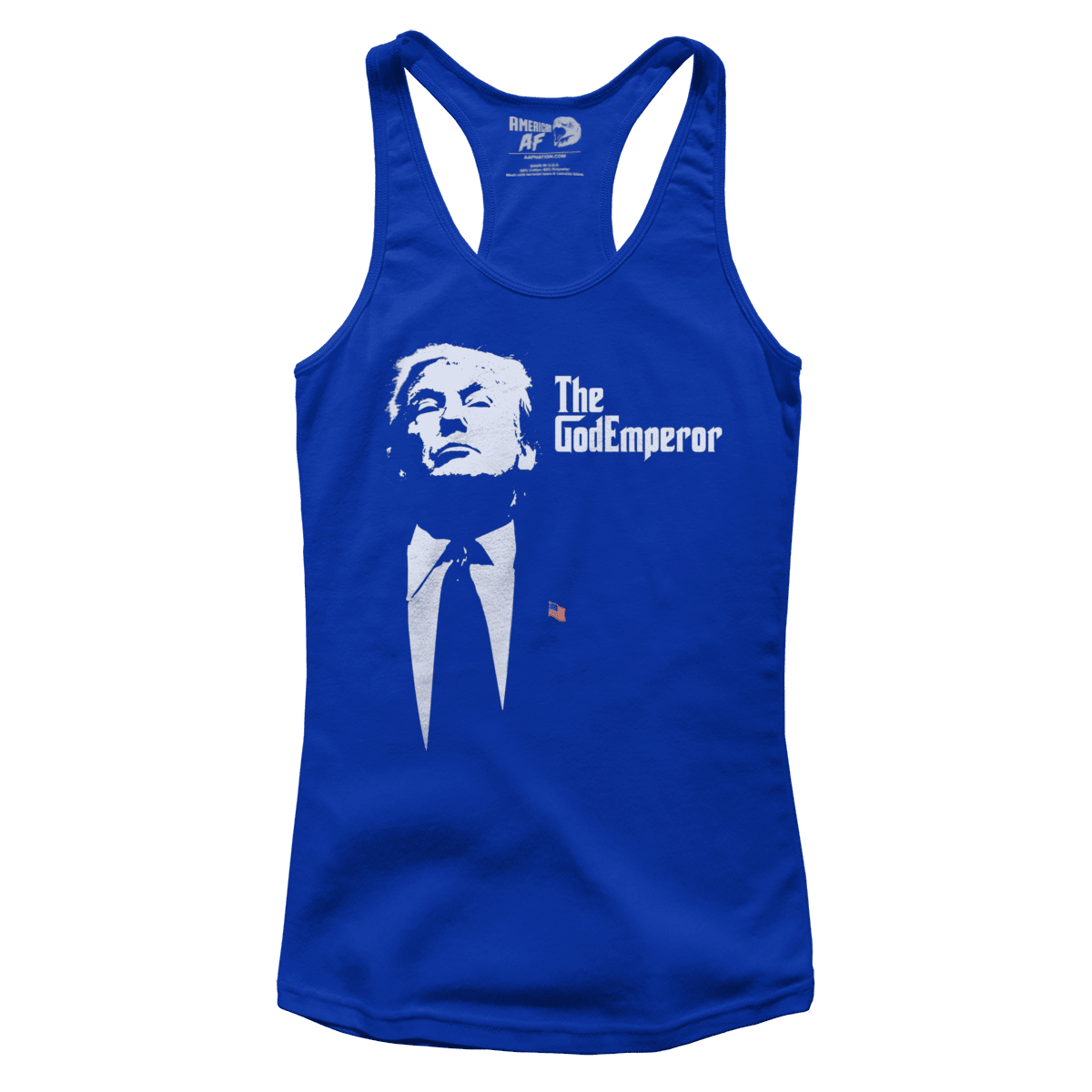 T-shirt Premium Ladies Racerback Tank / Royal Blue / XS The God Emperor (Ladies)