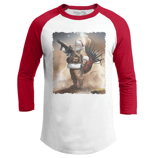 Raglan Raglan / White/Red / S Colonel Claus - Sand Raglan (Ladies)