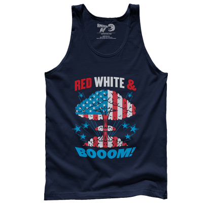 T-shirt Premium Mens Tank / Navy / S Red, White, and Boom