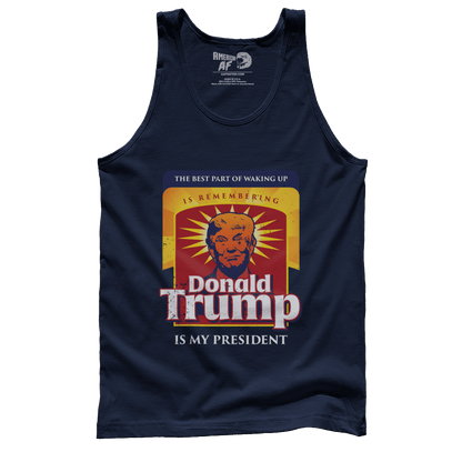 T-shirt Premium Mens Tank / Navy / S The Best Part Of Waking Up