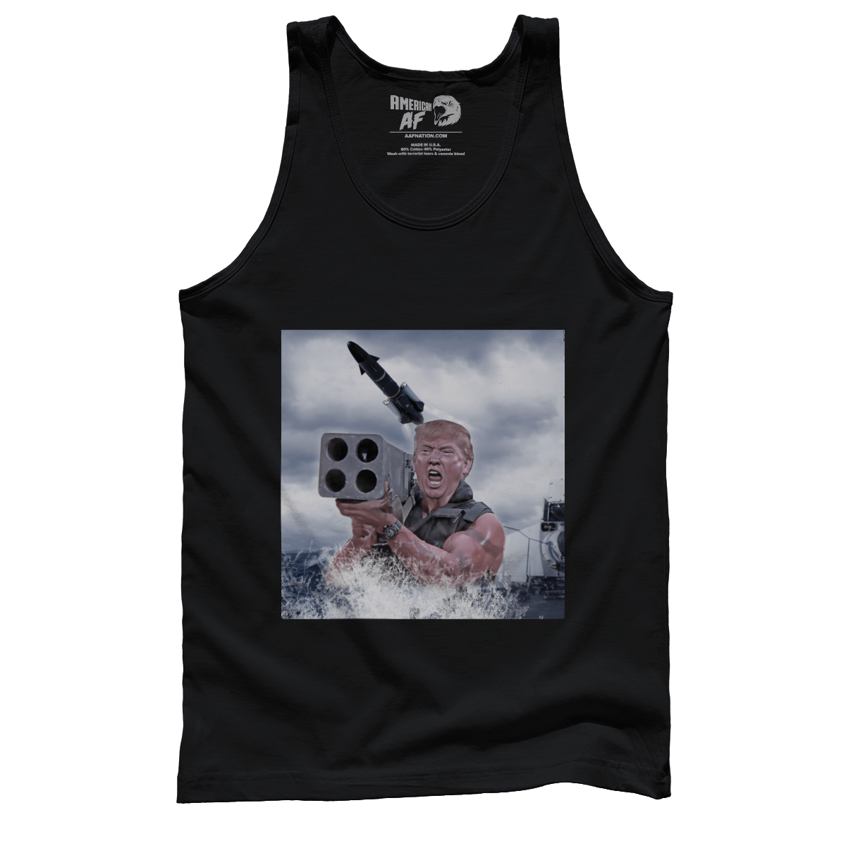 Dye-Sub Premium Mens Tank / Black / S Warheads on Foreheads