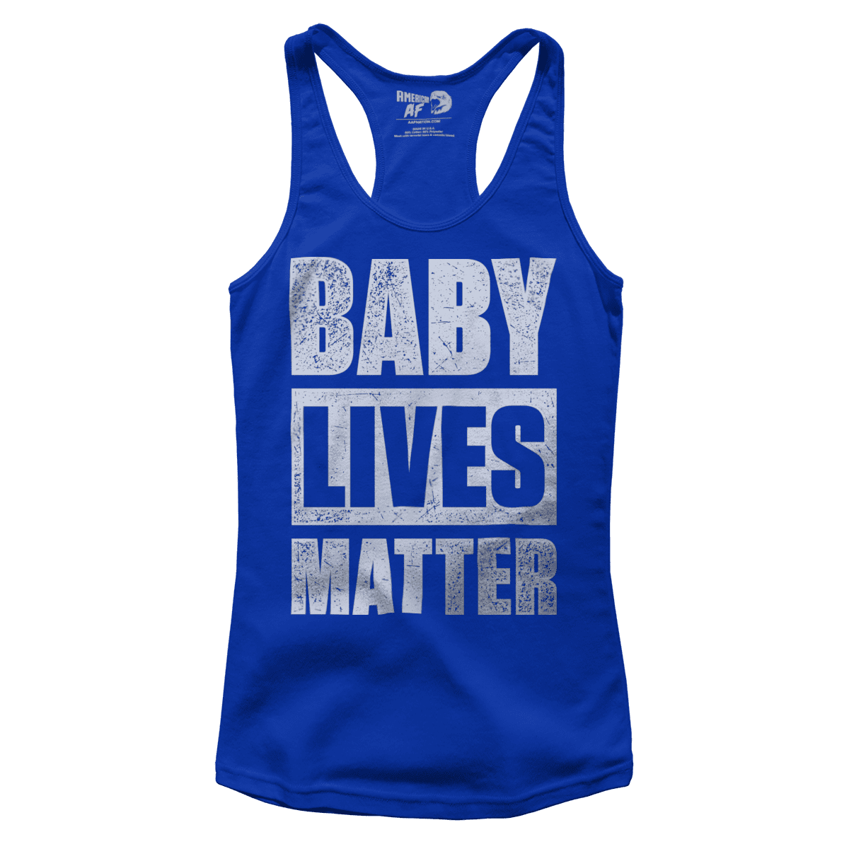 T-shirt Premium Ladies Racerback Tank / Royal Blue / XS Baby Lives Matter (Ladies)