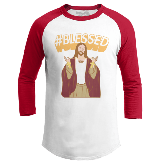 Raglan Raglan / White/Red / S #Blessed V2 (Ladies)